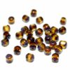 Bohemian glass beads baroque 6 and 8 mm brown - 6mm