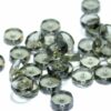 Bohemian glass beads faceted rondelle 8-14 mm color selection, 10 pieces - 10mm, grey