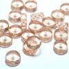 Perles de verre de Bohême facettées rondelle 8-14 mm choix de couleurs, 10 pièces - 12mm, rose