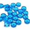 Bohemian glass beads faceted rondelle 8-14 mm color selection, 10 pieces - 10mm, turquoise