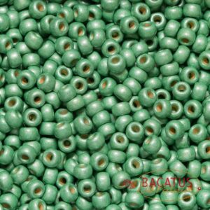 Miyuki Rocailles 6-4214F duracoat galvanized matte dark mint green 9.9g