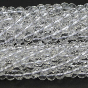 Boule de cristal de roche facettée 2-16 mm, 1 brin