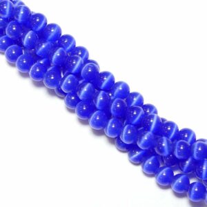 Cateye glass beads color selection approx. 4-12mm, 1 strand