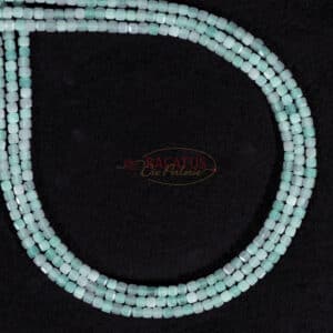 Amazonite cube faceted 2.5 x 2.5mm, 1 strand