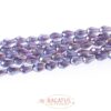 Perles de verre goutte à facettes 7x5 mm choix de couleur, 1 fil - violet