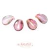 Bohemian glass bead leaf approx. 22 x 16 mm color choice - multicolor