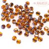 Bohemian glass beads baroque 6 and 8 mm brown - 8mm