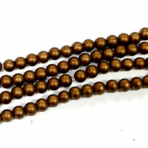 Glass beads ball matt 4 – 8 mm color selection, 1 strand