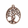 Pendentif-arbre de vie en métal-bronze