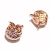 Metal bead-owl-ros