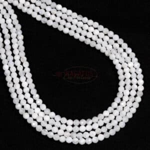 Moonstone ball faceted 4mm, 1 strand