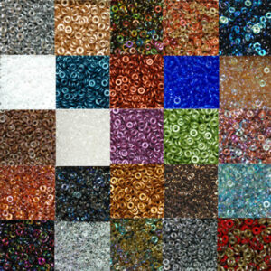O Beads 4 mm color selection, 50 pieces
