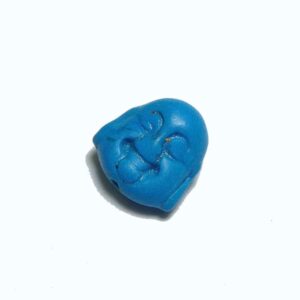 Stone bead Buddha head (mini) 15×14 mm color selection
