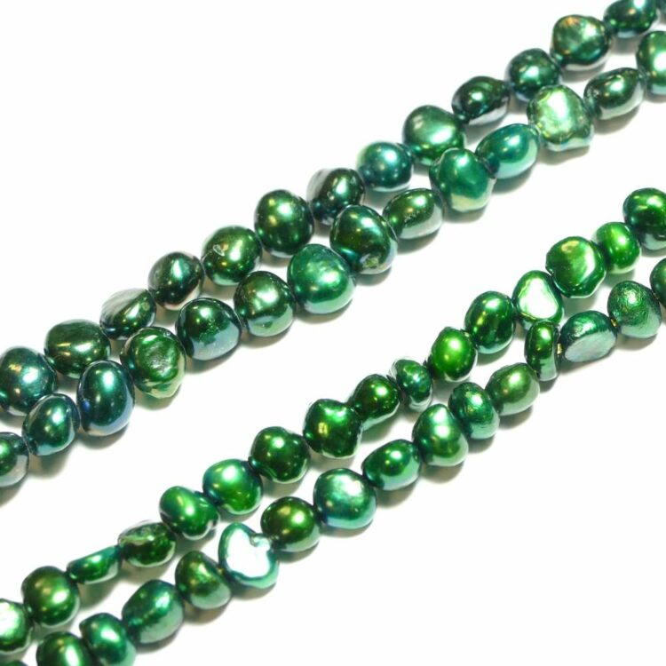 Freshwater pearls_nuggets_green