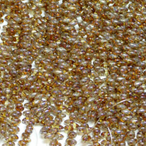 SuperDuo Beads Twin 2.5 × 5 mm Crystal Picasso (12), 1 strand