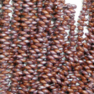 SuperDuo Beads Twin 2.5 × 5 mm Opaque Chocolate Nebula Mat (31), 1 strand