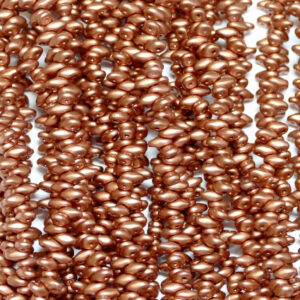SuperDuo Beads Twin 2.5×5 mm Crystal Bronze Vintage (81), 1 strand