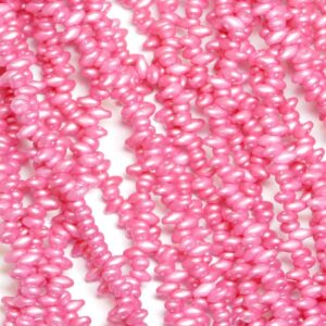 SuperDuo Beads Twin 2.5×5 mm Pearl Shine Light Pink (85), 1 strand