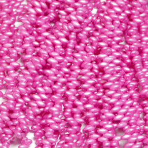 Perles SuperDuo Twin 2.5×5 mm Pearl Shine Light Fuchsia (86), 1 fil