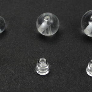 Cristal de roche perle Guru 8-12 mm, 2 parties. ensemble