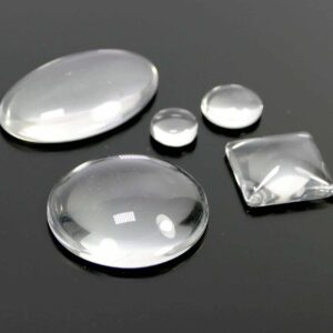 Verre cabochon cristal transparent sélection de taille