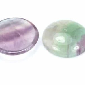 Fluorite cabochon 12 and 30 mm, 1 piece
