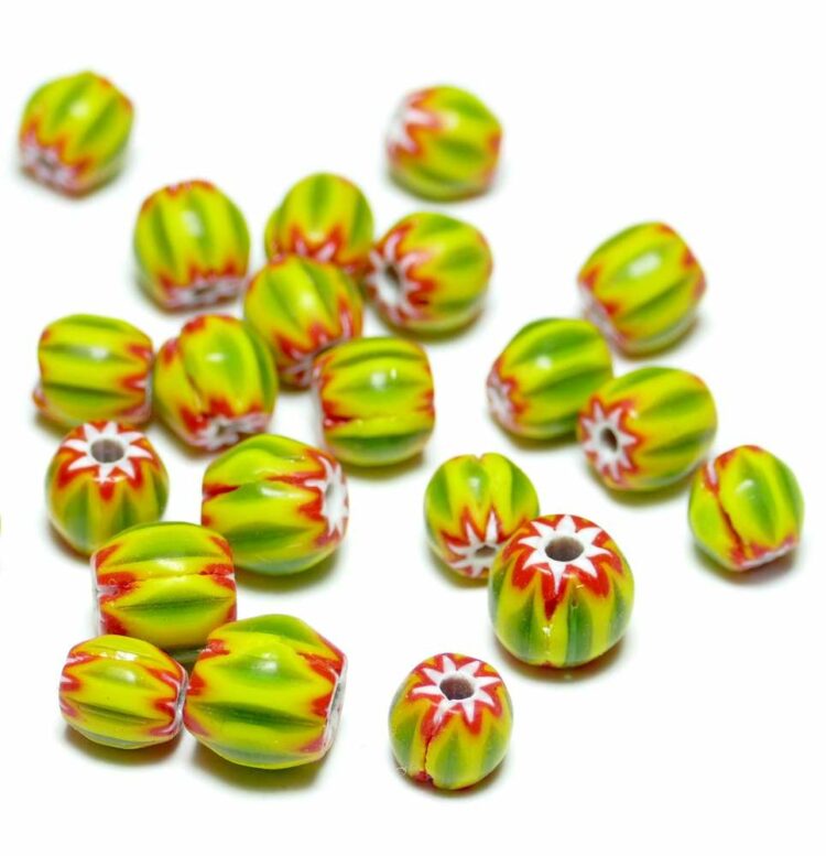 glass-beads-chevron-green-yellow-7