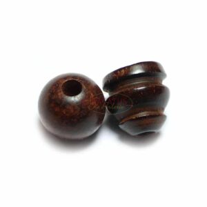 Guru bead Sumeru set sandalwood red 8-10 mm, 2 pieces. set