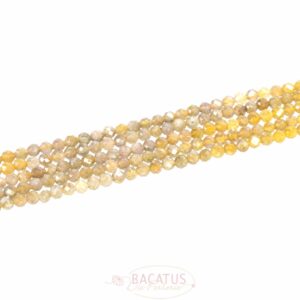 Ombre tanzanite yellow faceted rounds 3.8mm 1 strand