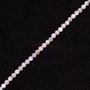Kunzite faceted rounds 4 mm 1 strand