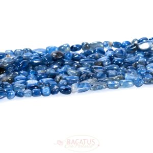 Kyanit nuggets gloss approx 4x8mm, 1 strand