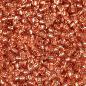 Miyuki Rocailles 6-4262 duracoat argenté teinté rose cuivre 9.9g