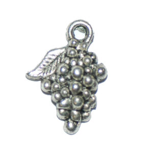 Metal pendants charm grapes 18×13 mm, 3 pieces