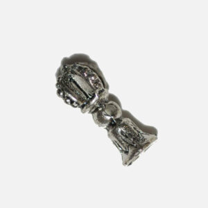 Metal bead tube crown spacer 15×6 mm, 4 pieces