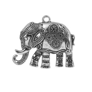 Ciondolo in metallo elefante 59×48 mm