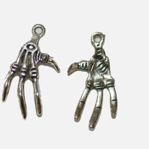 Metal pendants Charm claw 31×20 mm, 2 pieces