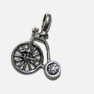 Metallanhänger Fahrrad 25×25 mm, 3 Stück