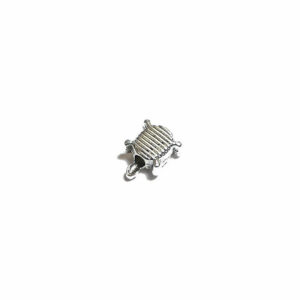 Metal bead turtle 10×8 mm, 5 pieces