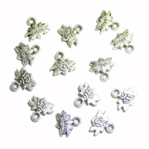 Metal pendants lotus flower 10×11 mm, 10 pieces