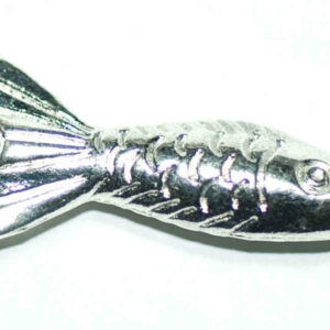 Metallperle Fisch 30×14 mm, 2 Stück