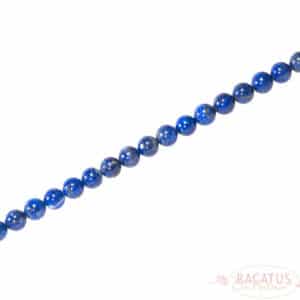 A-grade lapis lazuli plain round glossy 4-8 mm, 1 strand