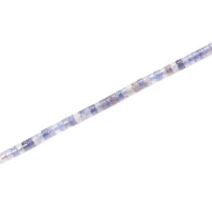 Iolite Heishi pearls shades of purple approx. 2x4mm, 1 strand