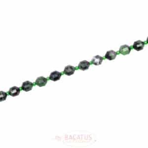 Ruby Zoisite Fancy faceted green 7x8mm, 1 strand