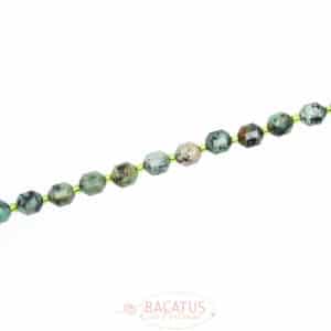 African turquoise fancy faceted 7x8mm, 1 strand