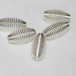 Entretoise spirale perle métal 12 mm, 10 pièces