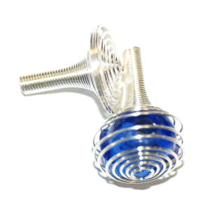 Perle en métal spirale goutte 30 mm