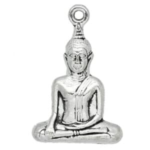 Metal pendant Buddha antique 35x23mm