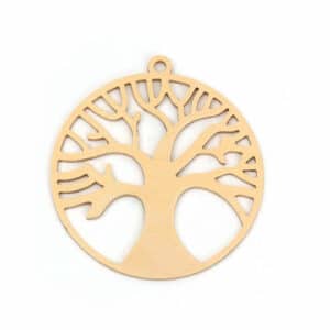 Metal pendant tree of life gold 49×45 mm