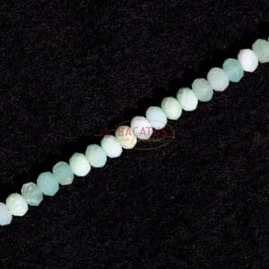 Opale rondelle verte facette environ 2x4mm, 1 fil