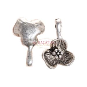 Metal pendants flower 17 x 11 mm, 10 pieces